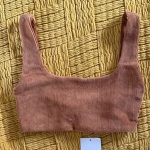 Forever 21 Rust Ribbed Crop Top